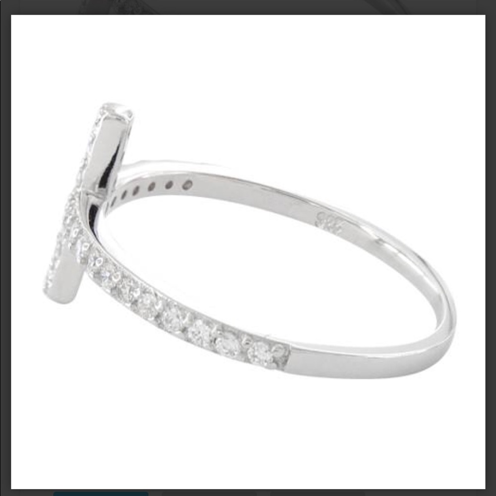 ⬇️Sterling Silver Cross with Clear CZ’s - Picture 7 of 8